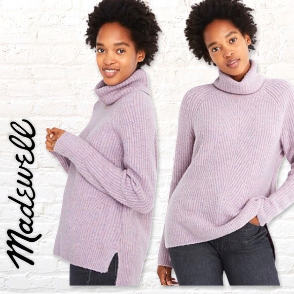 Madewell Sweaters - MADEWELL Mercer Turtleneck Sweater in Coziest Yarn Size Medium Heather Wisteria